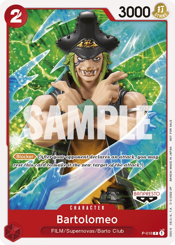 Bartolomeo (One Piece Film Red) [One Piece Promotion Cards] | Galaxy Games LLC