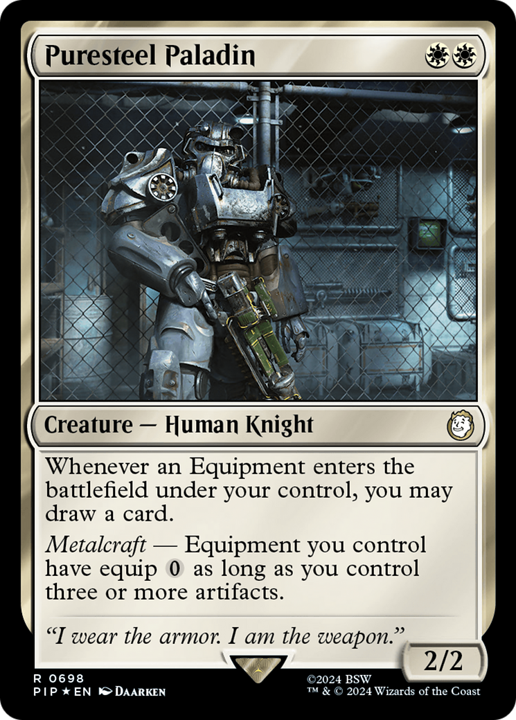 Puresteel Paladin (Surge Foil) [Fallout] | Galaxy Games LLC