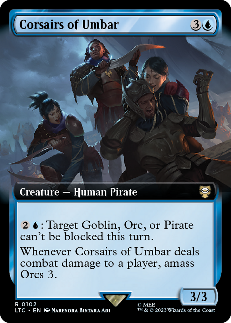 Corsairs of Umbar (Extended Art) [The Lord of the Rings: Tales of Middle-Earth Commander] | Galaxy Games LLC