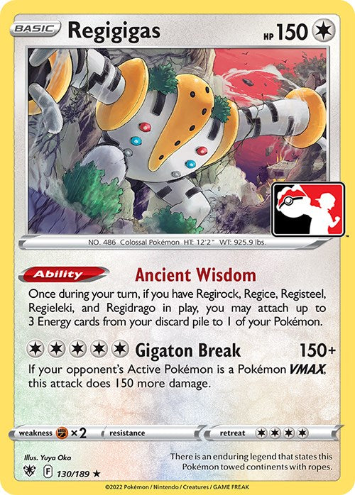 Regigigas (130/189) [Prize Pack Series Three] | Galaxy Games LLC