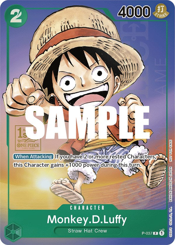 Monkey.D.Luffy (1st Anniversary Tournament) [One Piece Promotion Cards] | Galaxy Games LLC