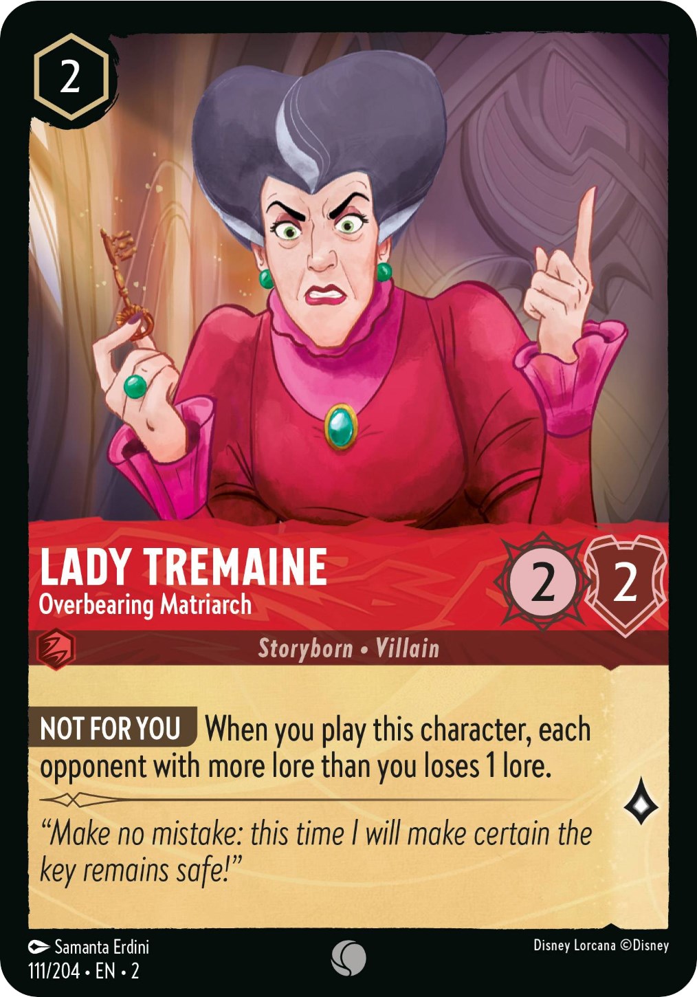 Lady Tremaine - Overbearing Matriarch (111/204) [Rise of the Floodborn] | Galaxy Games LLC