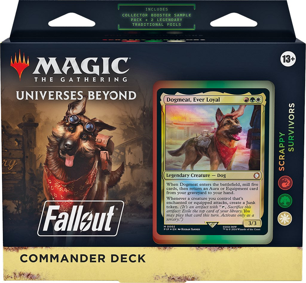 Fallout: Out of the Vault - Scrappy Survivors Commander Deck | Galaxy Games LLC