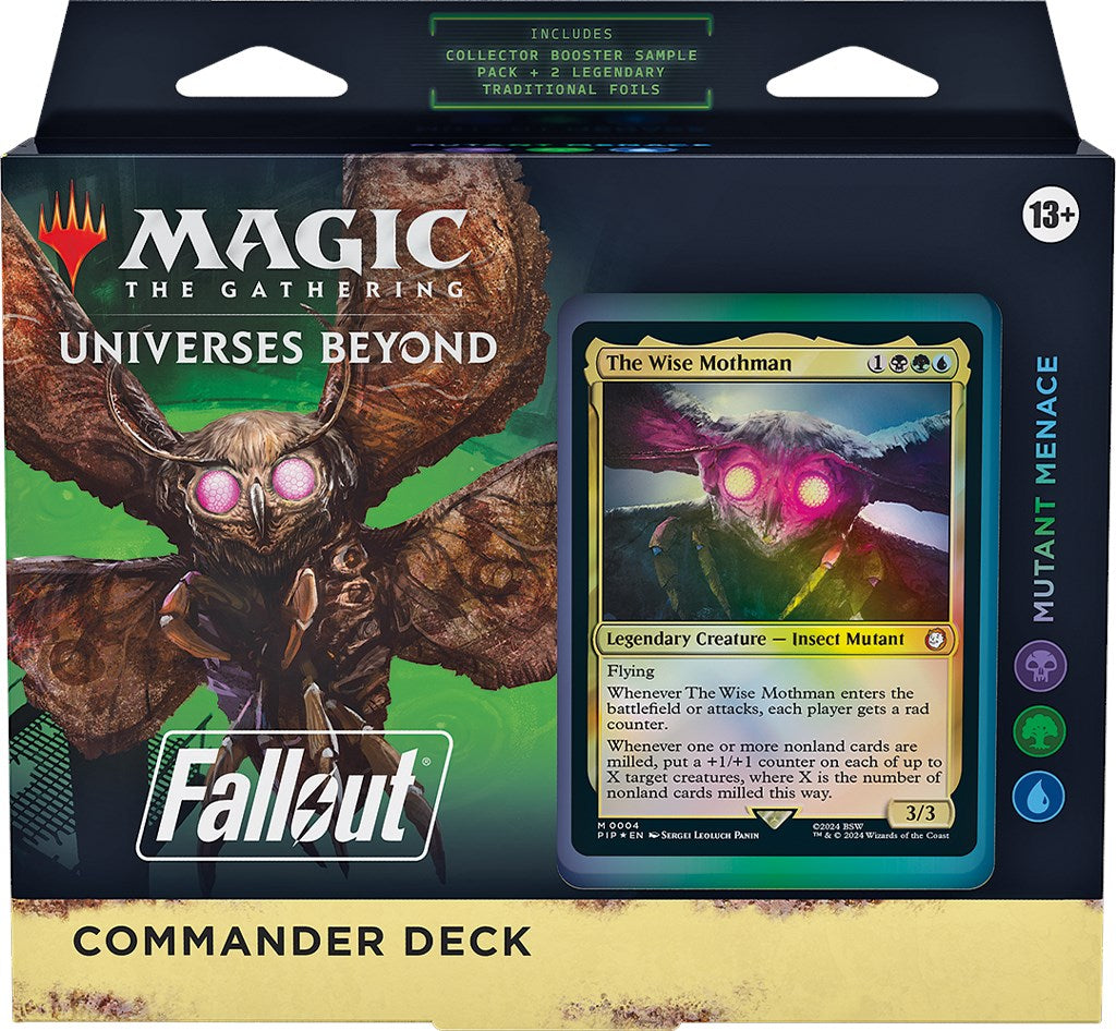Fallout: Out of the Vault - Mutant Menace Commander Deck | Galaxy Games LLC