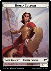 Human Soldier // Knight Double-Sided Token [Commander Masters Tokens] | Galaxy Games LLC