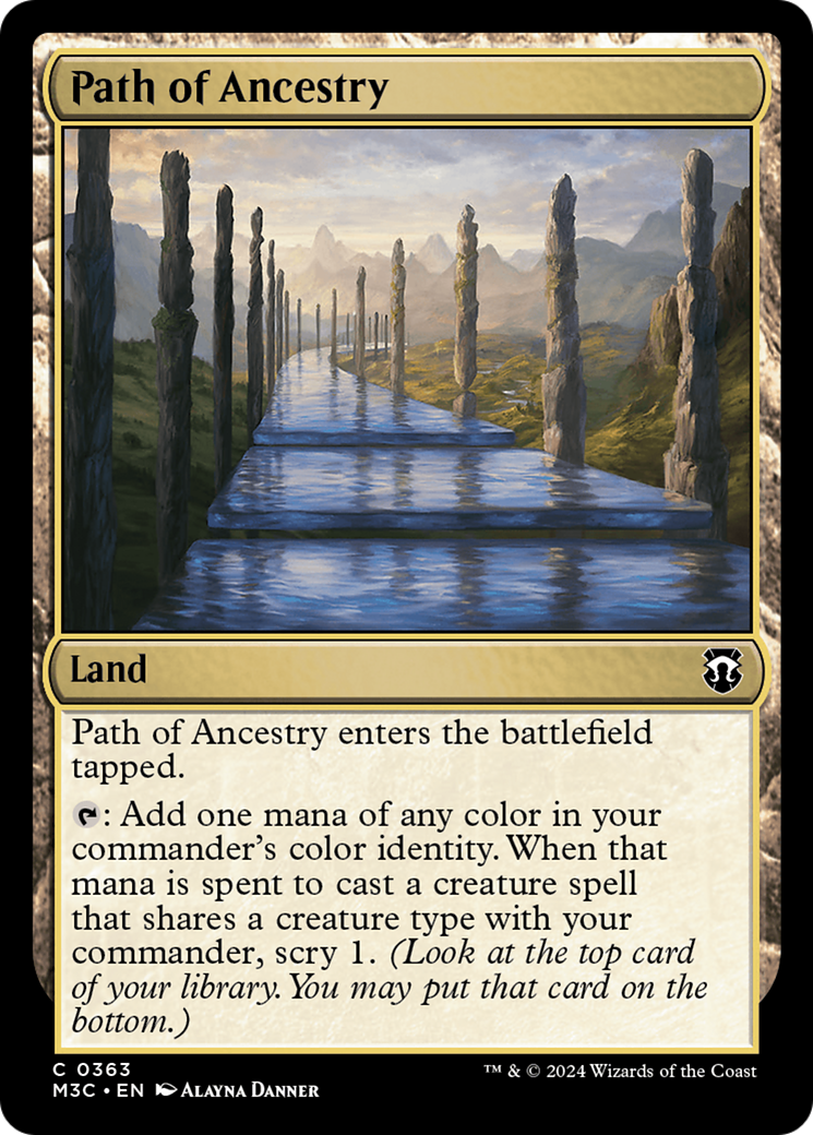 Path of Ancestry (Ripple Foil) [Modern Horizons 3 Commander] | Galaxy Games LLC