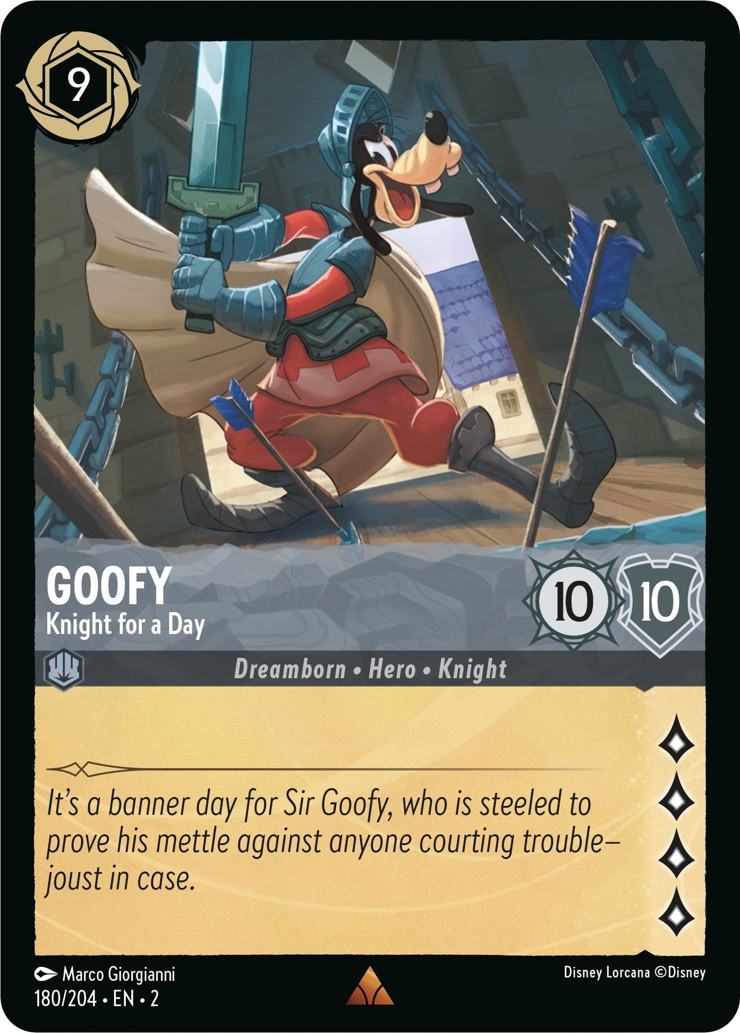 Goofy - Knight for a Day (180/204) [Rise of the Floodborn] | Galaxy Games LLC