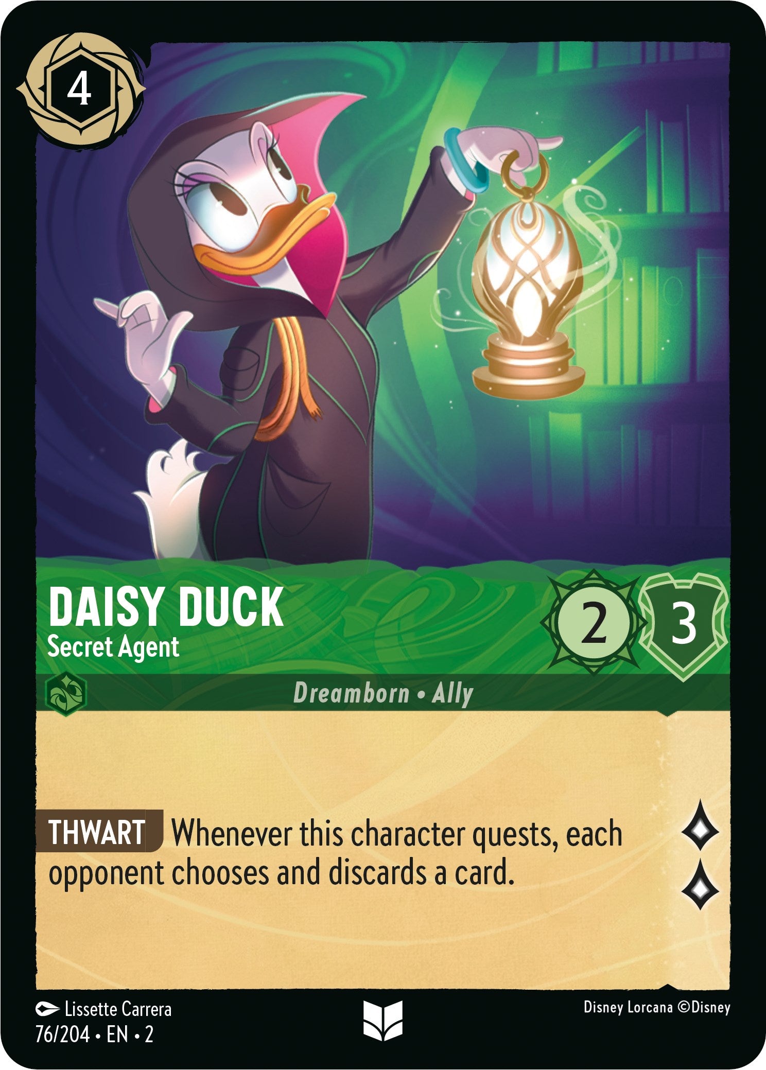 Daisy Duck - Secret Agent (76/204) [Rise of the Floodborn] | Galaxy Games LLC