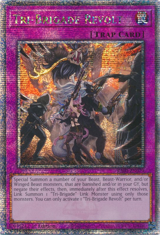 Tri-Brigade Revolt [RA01-EN079] Quarter Century Secret Rare | Galaxy Games LLC