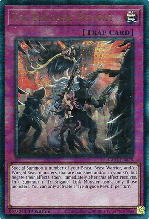 Tri-Brigade Revolt [RA01-EN079] Prismatic Ultimate Rare | Galaxy Games LLC