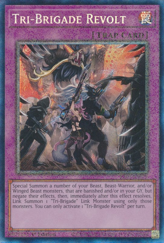 Tri-Brigade Revolt [RA01-EN079] Prismatic Collector's Rare | Galaxy Games LLC