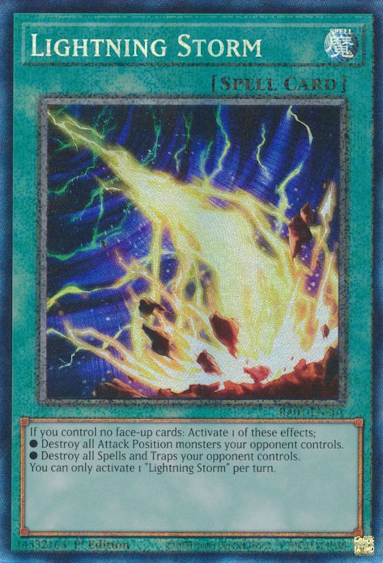 Lightning Storm [RA01-EN061] Prismatic Collector's Rare | Galaxy Games LLC