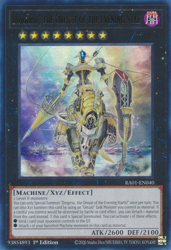 Dingirsu, the Orcust of the Evening Star [RA01-EN040] Ultra Rare | Galaxy Games LLC