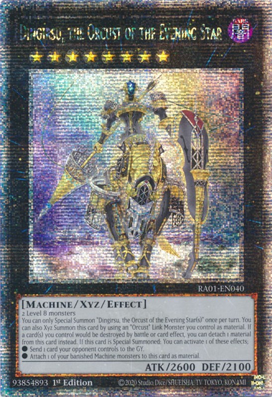 Dingirsu, the Orcust of the Evening Star [RA01-EN040] Quarter Century Secret Rare | Galaxy Games LLC