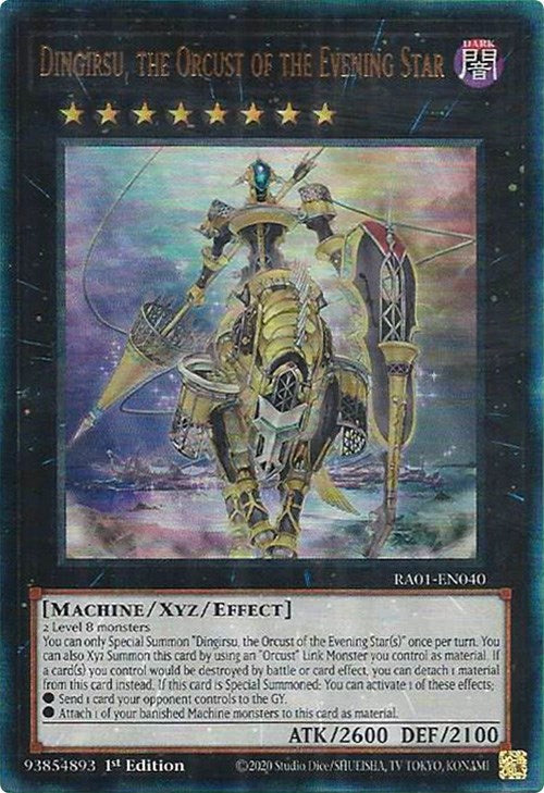 Dingirsu, the Orcust of the Evening Star [RA01-EN040] Prismatic Ultimate Rare | Galaxy Games LLC