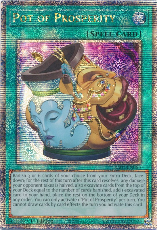 Pot of Prosperity [RA01-EN066] Quarter Century Secret Rare | Galaxy Games LLC