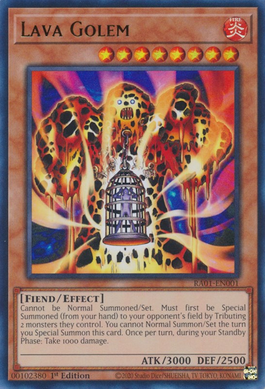 Lava Golem [RA01-EN001] Ultra Rare | Galaxy Games LLC