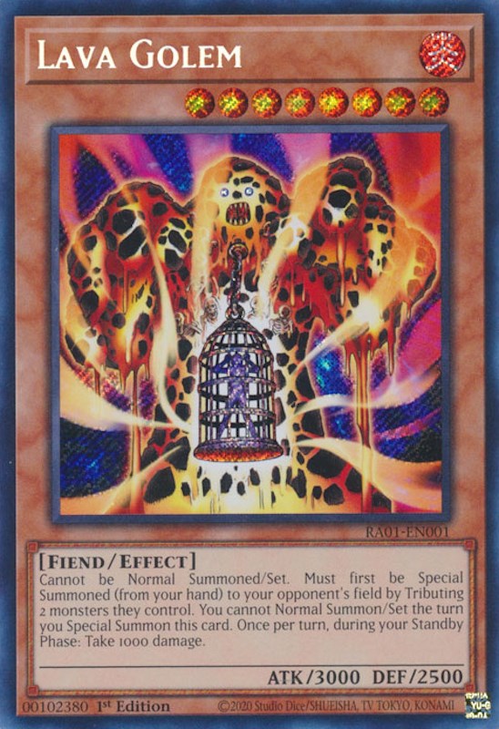 Lava Golem [RA01-EN001] Secret Rare | Galaxy Games LLC