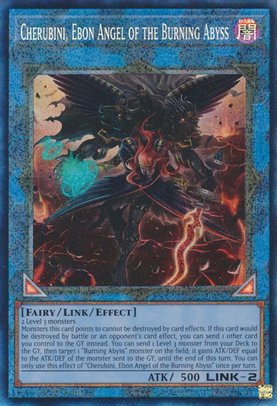 Cherubini, Ebon Angel of the Burning Abyss [RA01-EN042] Prismatic Collector's Rare | Galaxy Games LLC