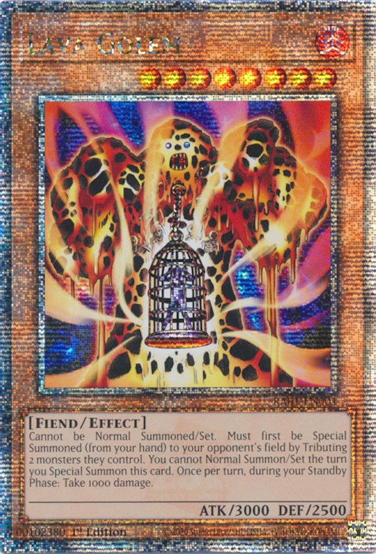 Lava Golem [RA01-EN001] Quarter Century Secret Rare | Galaxy Games LLC