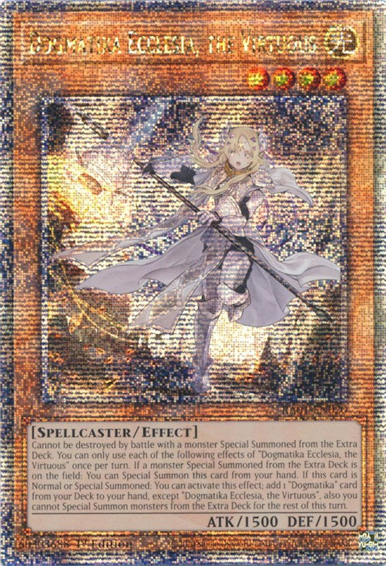 Dogmatika Ecclesia, the Virtuous [RA01-EN020] Quarter Century Secret Rare | Galaxy Games LLC