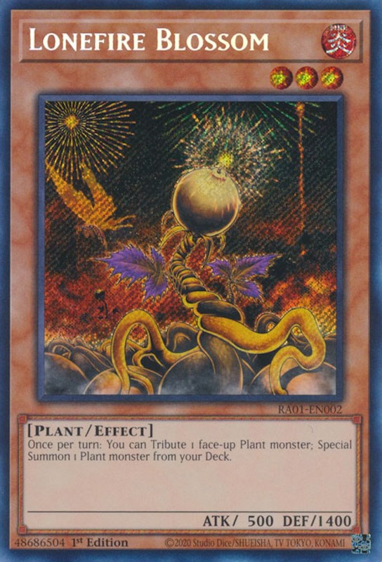 Lonefire Blossom [RA01-EN002] Secret Rare | Galaxy Games LLC