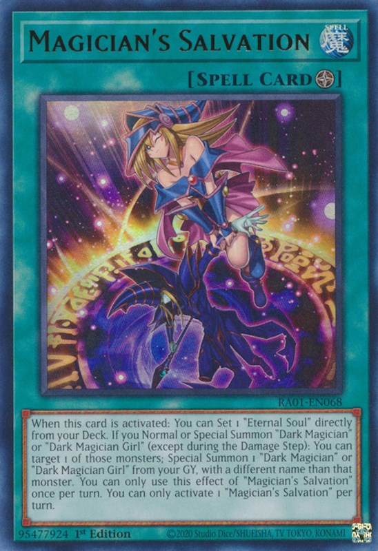 Magician's Salvation [RA01-EN068] Ultra Rare | Galaxy Games LLC