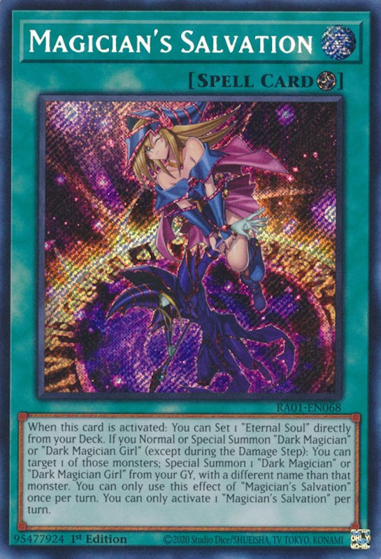 Magician's Salvation [RA01-EN068] Secret Rare | Galaxy Games LLC