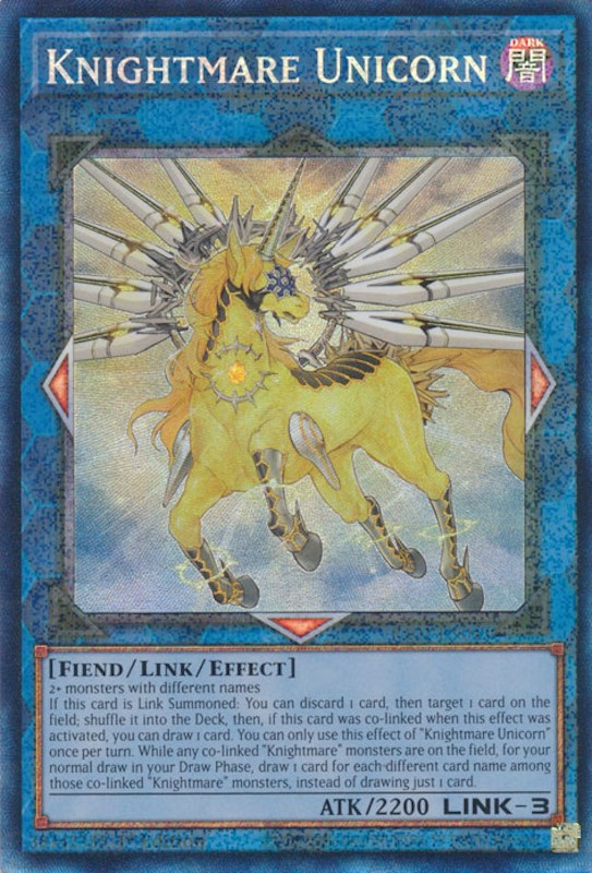 Knightmare Unicorn [RA01-EN043] Prismatic Collector's Rare | Galaxy Games LLC