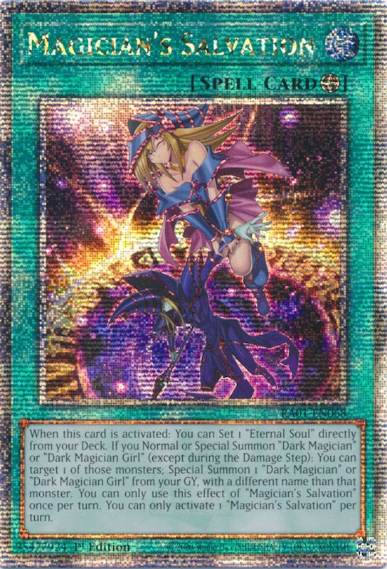 Magician's Salvation [RA01-EN068] Quarter Century Secret Rare | Galaxy Games LLC