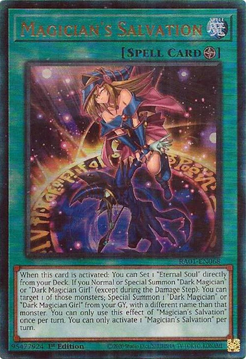 Magician's Salvation [RA01-EN068] Prismatic Ultimate Rare | Galaxy Games LLC