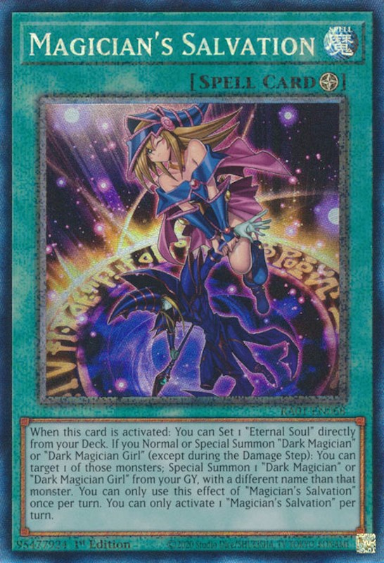 Magician's Salvation [RA01-EN068] Prismatic Collector's Rare | Galaxy Games LLC