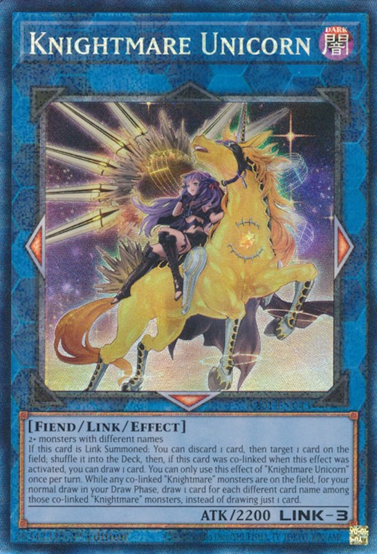 Knightmare Unicorn (Alternate Art) [RA01-EN043] Prismatic Collector's Rare | Galaxy Games LLC