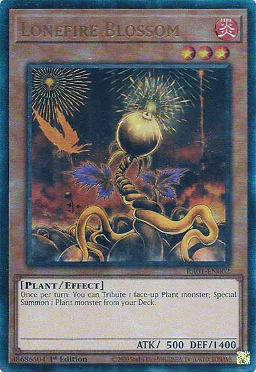 Lonefire Blossom [RA01-EN002] Prismatic Ultimate Rare | Galaxy Games LLC