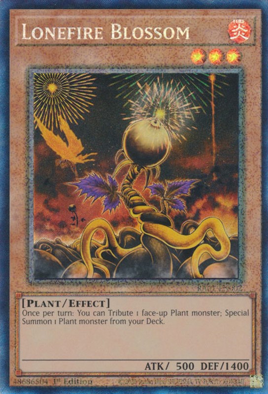 Lonefire Blossom [RA01-EN002] Prismatic Collector's Rare | Galaxy Games LLC