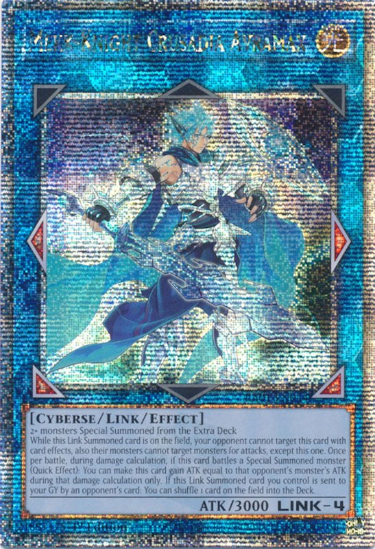 Mekk-Knight Crusadia Avramax [RA01-EN044] Quarter Century Secret Rare | Galaxy Games LLC