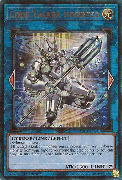 Code Talker Inverted [RA01-EN045] Prismatic Ultimate Rare | Galaxy Games LLC