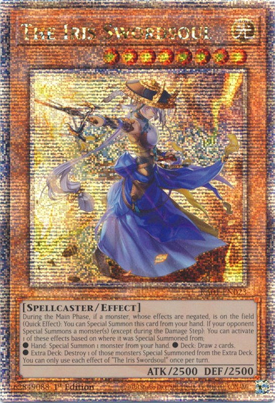 The Iris Swordsoul [RA01-EN023] Quarter Century Secret Rare | Galaxy Games LLC