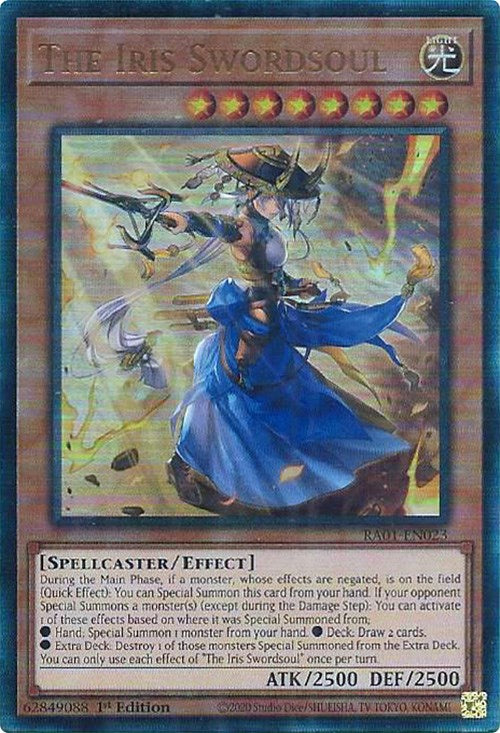 The Iris Swordsoul [RA01-EN023] Prismatic Ultimate Rare | Galaxy Games LLC