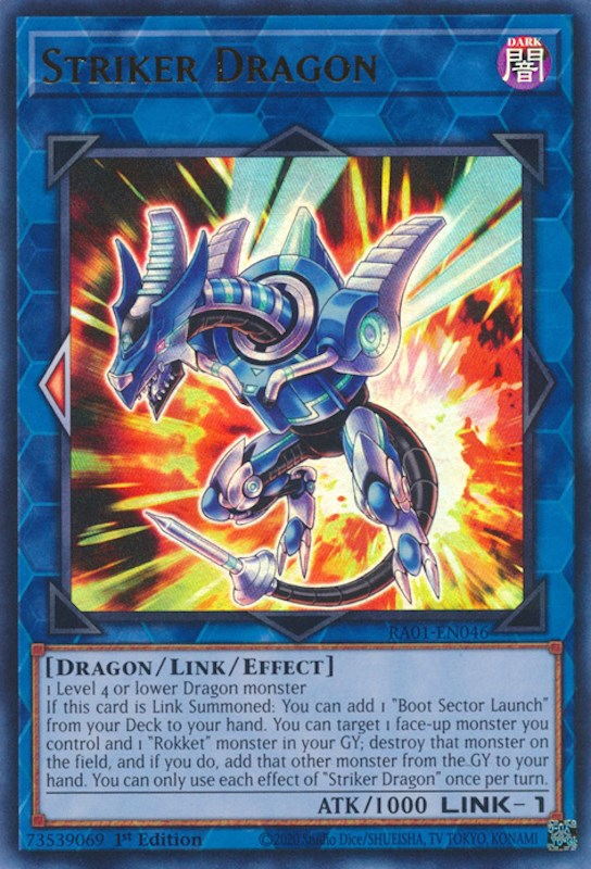 Striker Dragon [RA01-EN046] Ultra Rare | Galaxy Games LLC