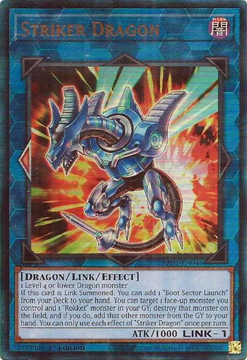 Striker Dragon [RA01-EN046] Prismatic Ultimate Rare | Galaxy Games LLC