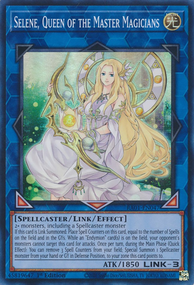 Selene, Queen of the Master Magicians [RA01-EN047] Super Rare | Galaxy Games LLC