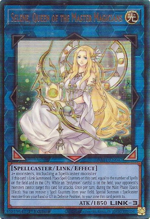 Selene, Queen of the Master Magicians [RA01-EN047] Prismatic Ultimate Rare | Galaxy Games LLC