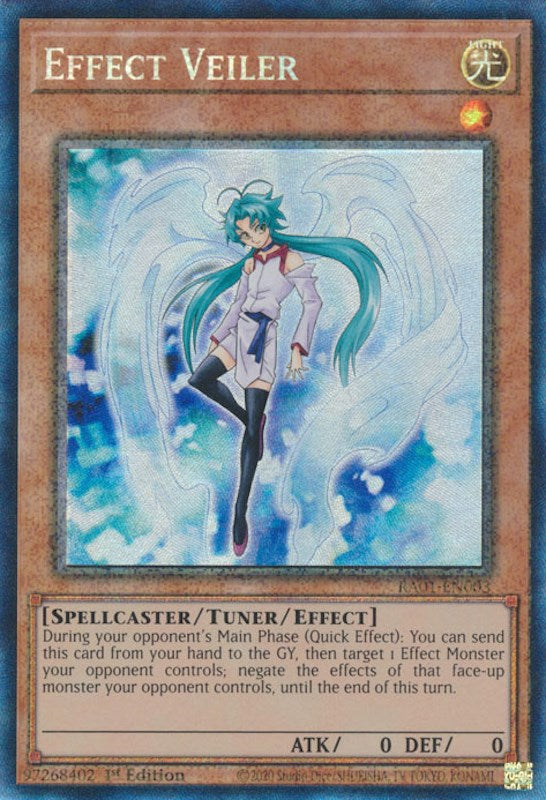 Effect Veiler [RA01-EN003] Prismatic Collector's Rare | Galaxy Games LLC