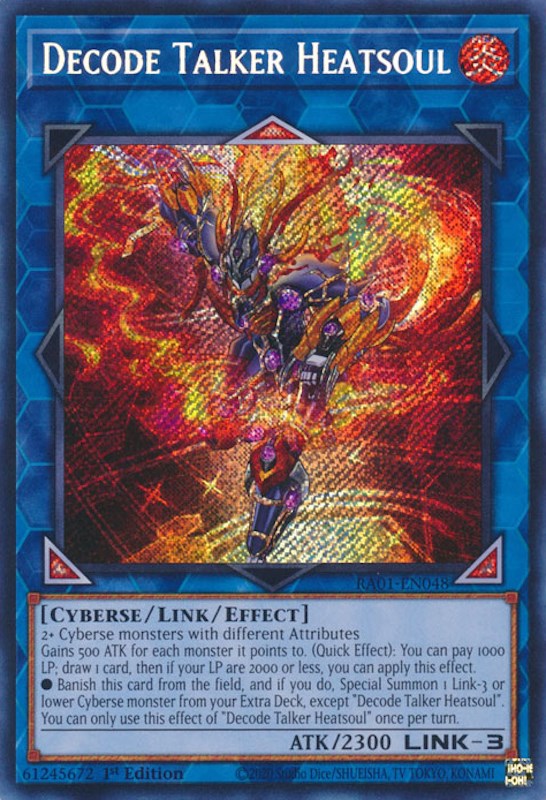 Decode Talker Heatsoul [RA01-EN048] Secret Rare | Galaxy Games LLC