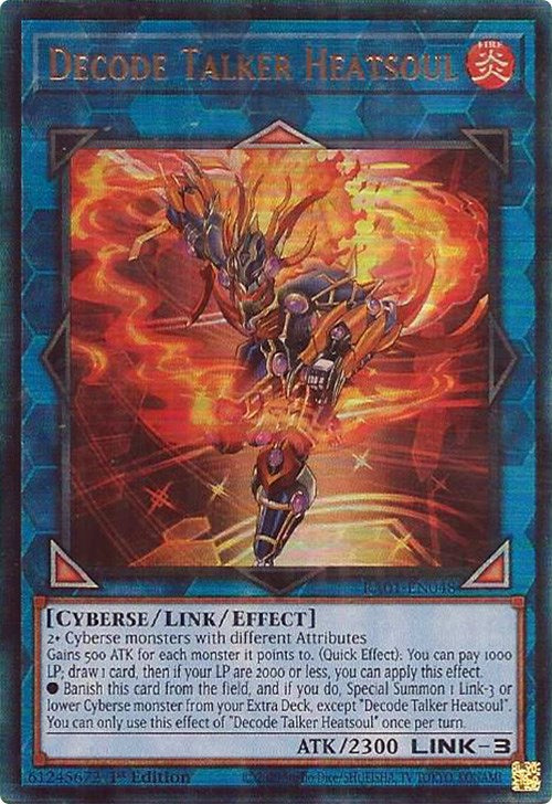 Decode Talker Heatsoul [RA01-EN048] Prismatic Ultimate Rare | Galaxy Games LLC