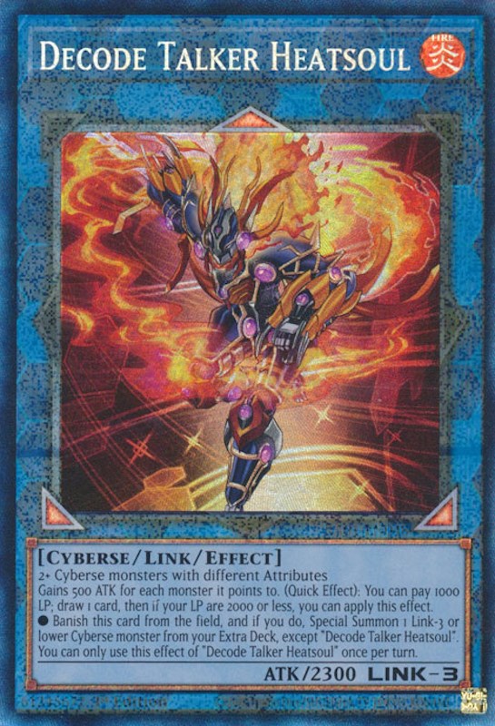 Decode Talker Heatsoul [RA01-EN048] Prismatic Collector's Rare | Galaxy Games LLC