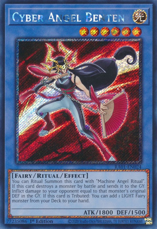 Cyber Angel Benten [RA01-EN024] Platinum Secret Rare | Galaxy Games LLC