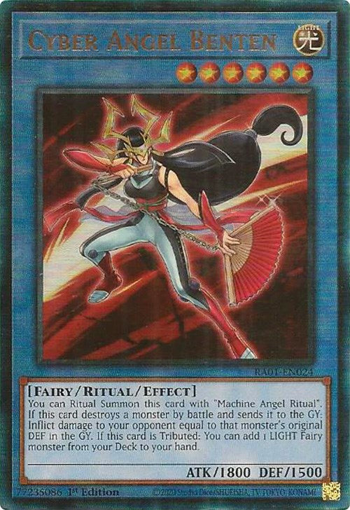 Cyber Angel Benten [RA01-EN024] Prismatic Ultimate Rare | Galaxy Games LLC