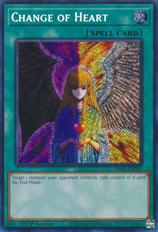 Change of Heart [RA01-EN050] Secret Rare | Galaxy Games LLC